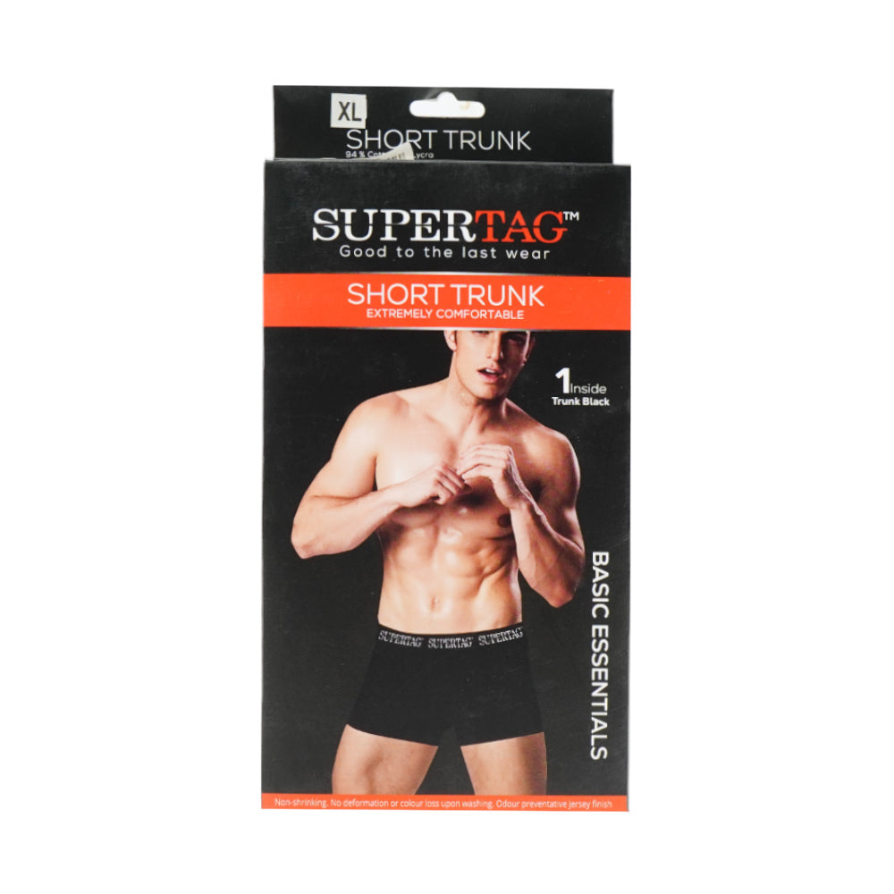 SUPER JERSEY BOXER BLACK X LARGE P1
