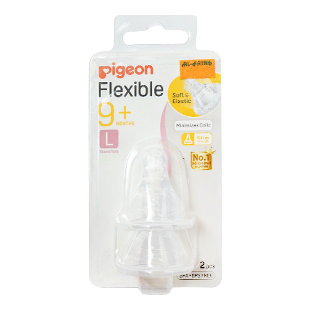 PIGEON FLEXIBLE NIPPLE WIDE NECK 9+ B212