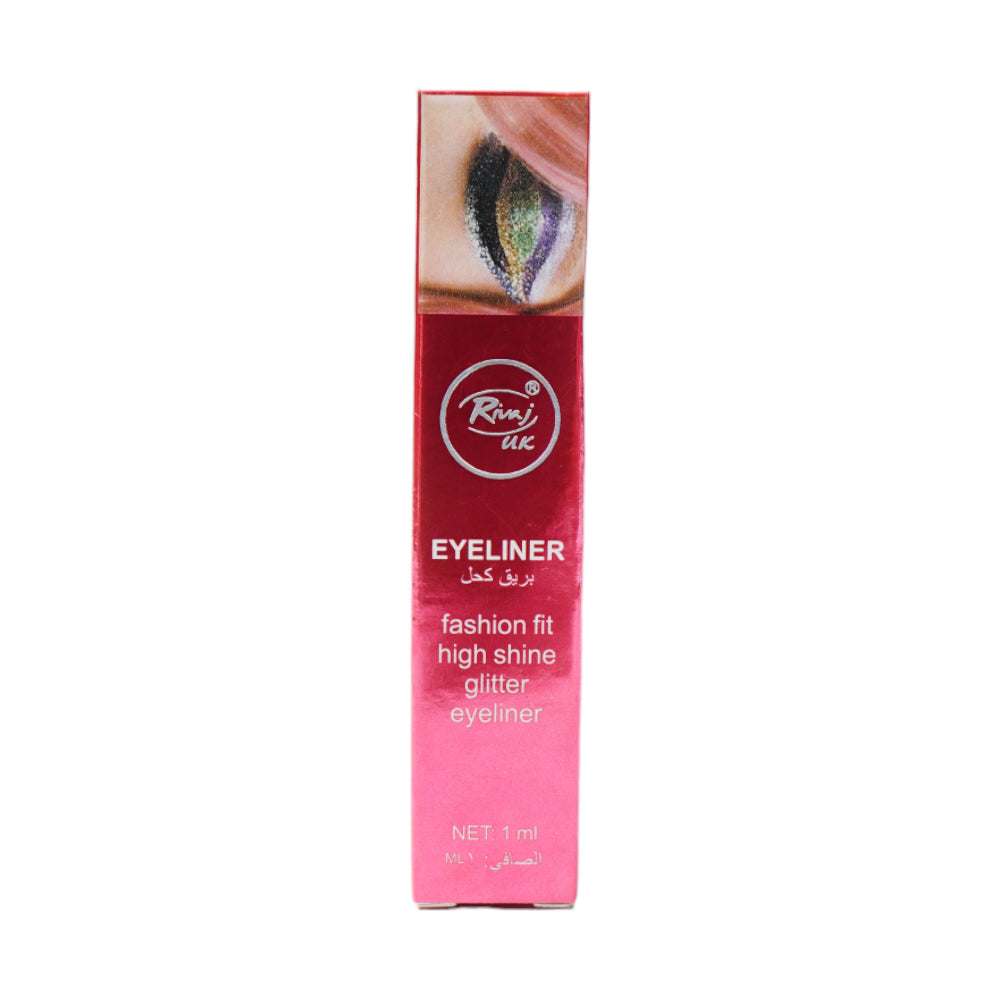 RIVAJ #13 TEA PINK FASHION FIT SHINE GLITTER EYE LINER