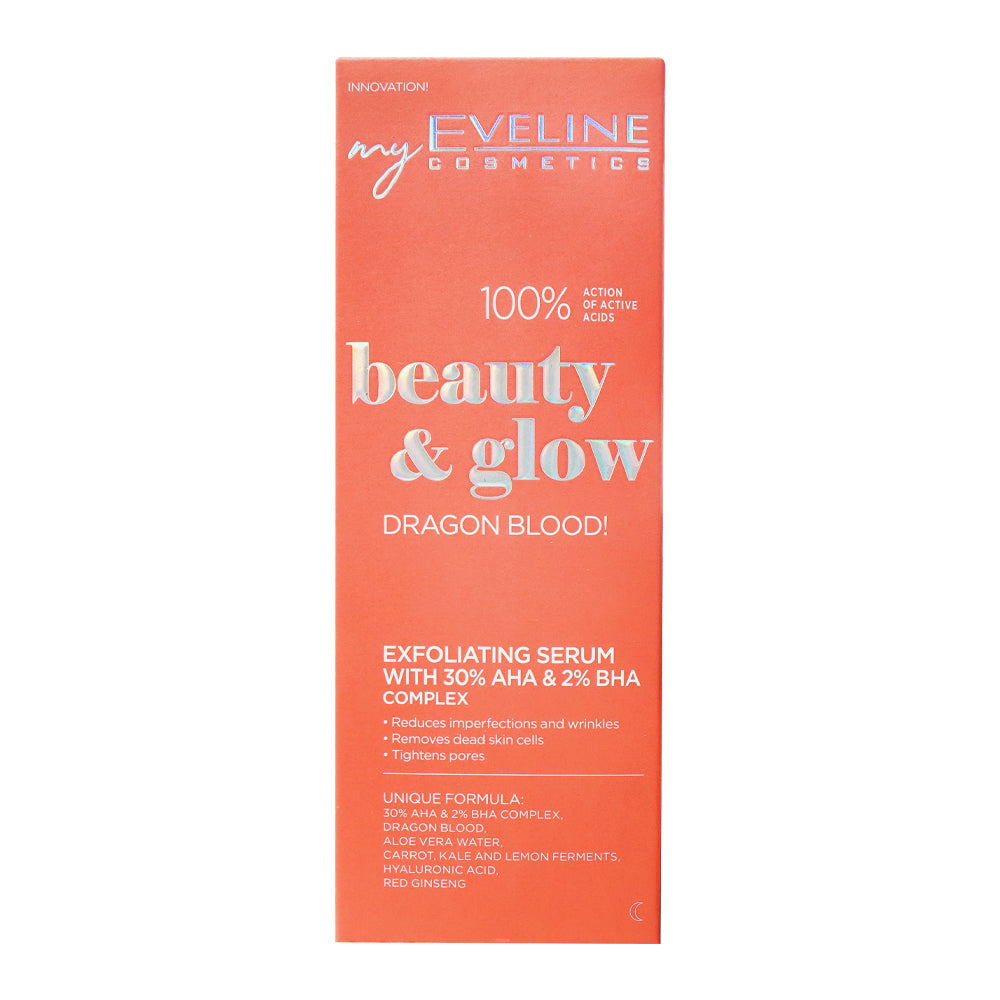 EVELINE BEAUTY & GLOW EXFOLIATING SERUM COMPLEX 18ML
