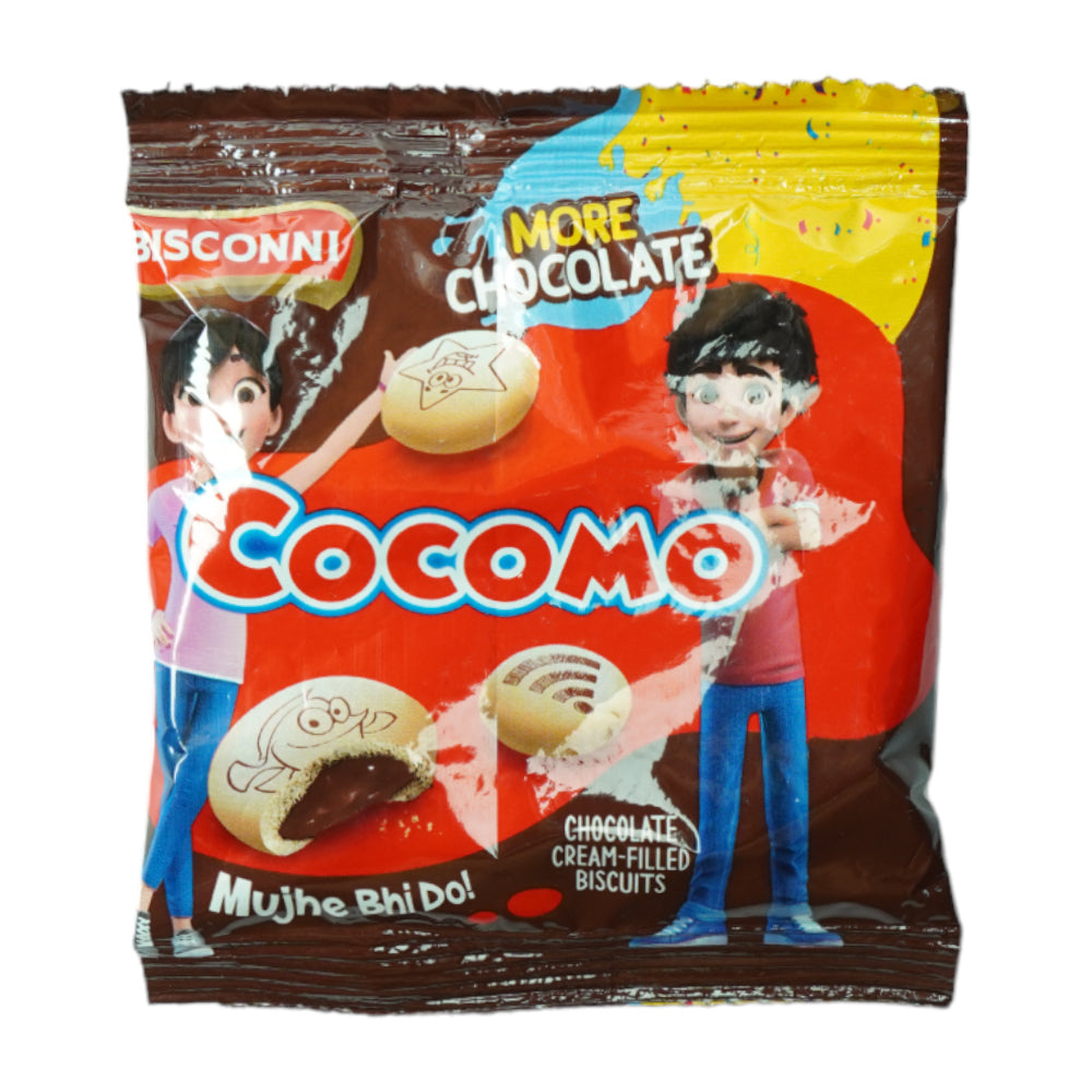 BISCONNI COCOMO CHOCOLATE BISCUIT SNACK PACK 18 GM