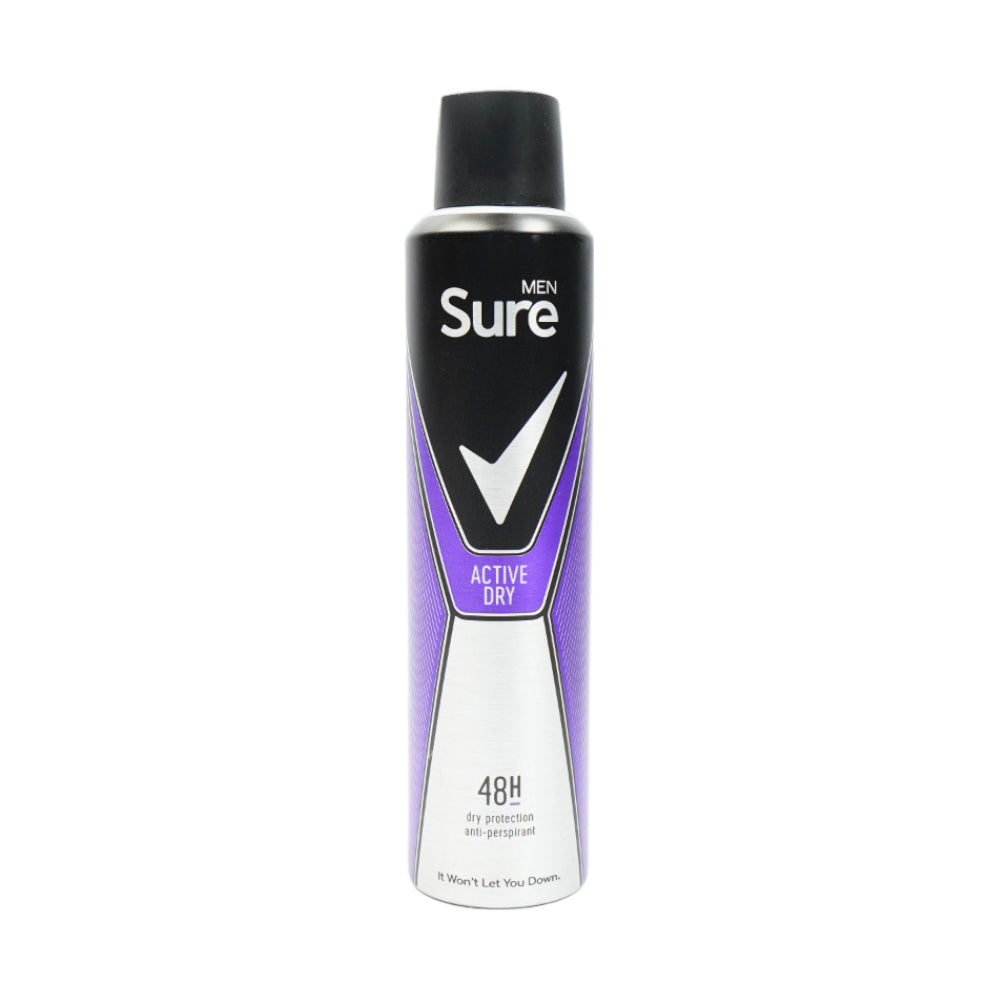 SURE DEODORANT ACTIVE DRY 48H FOR MEN 250 ML