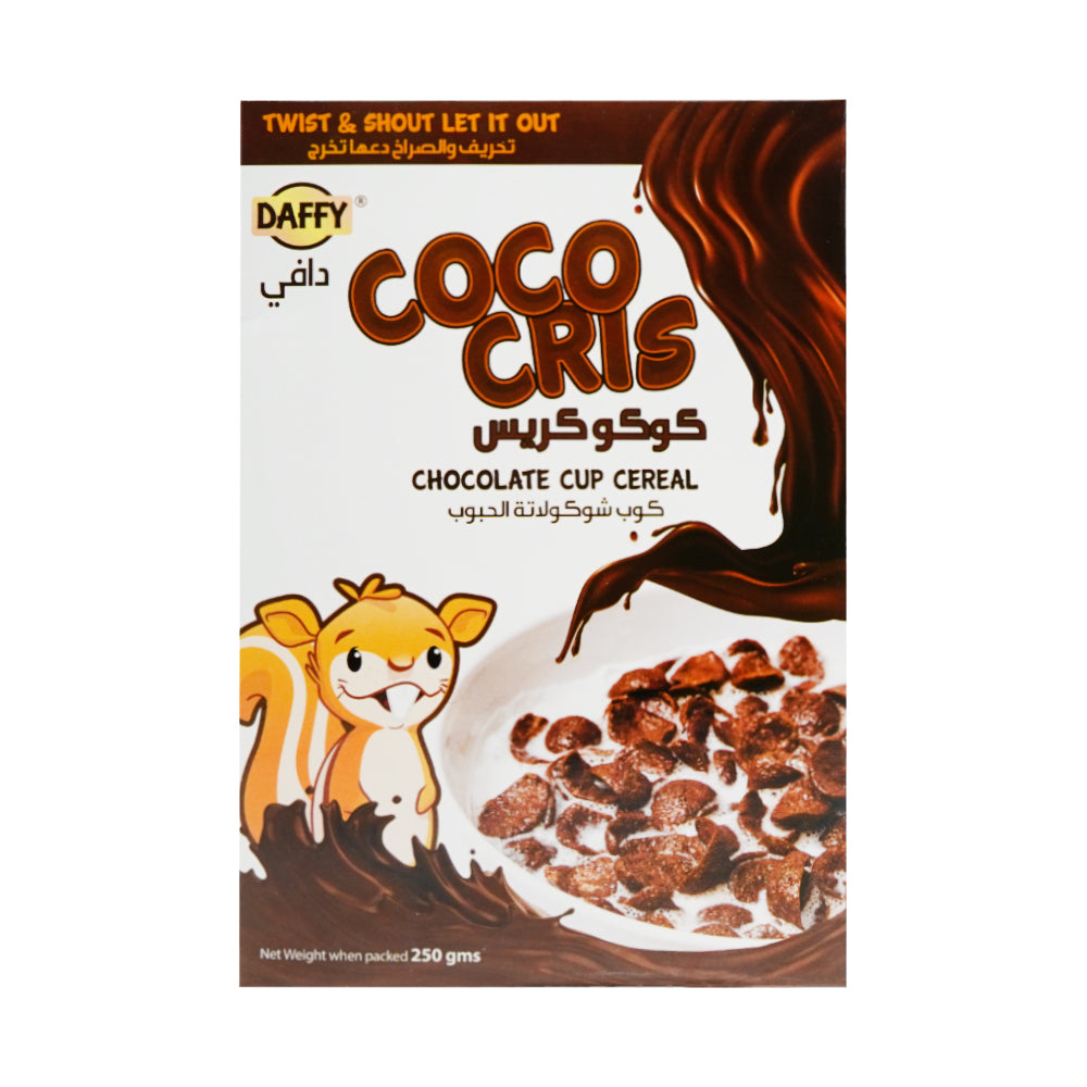 DAFFY COCO CRIS CHOCOLATE CUP CEREAL 250GM