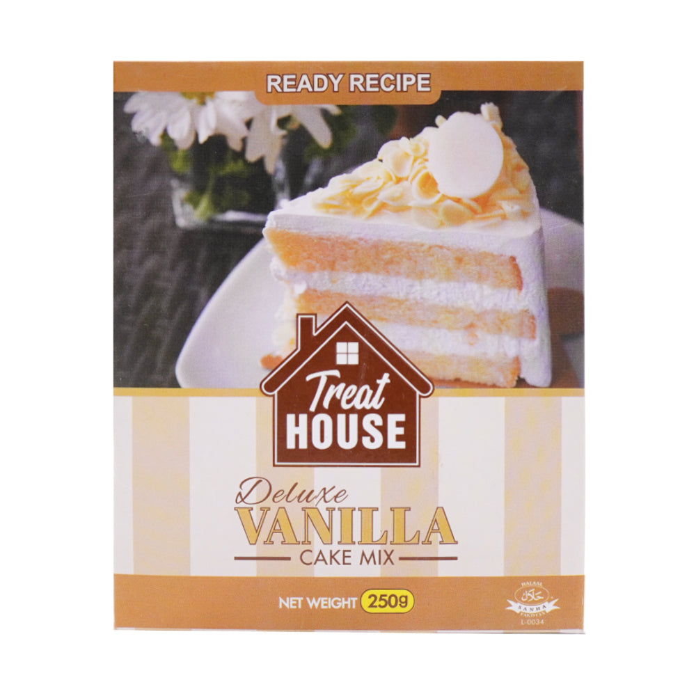 TREAT HOUSE DELUXE CAKE MIX VANILLA 250 GM