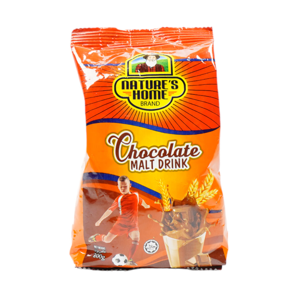 NATURE HOME DRINK CHOCOLATE MALT POUCH 200 GM