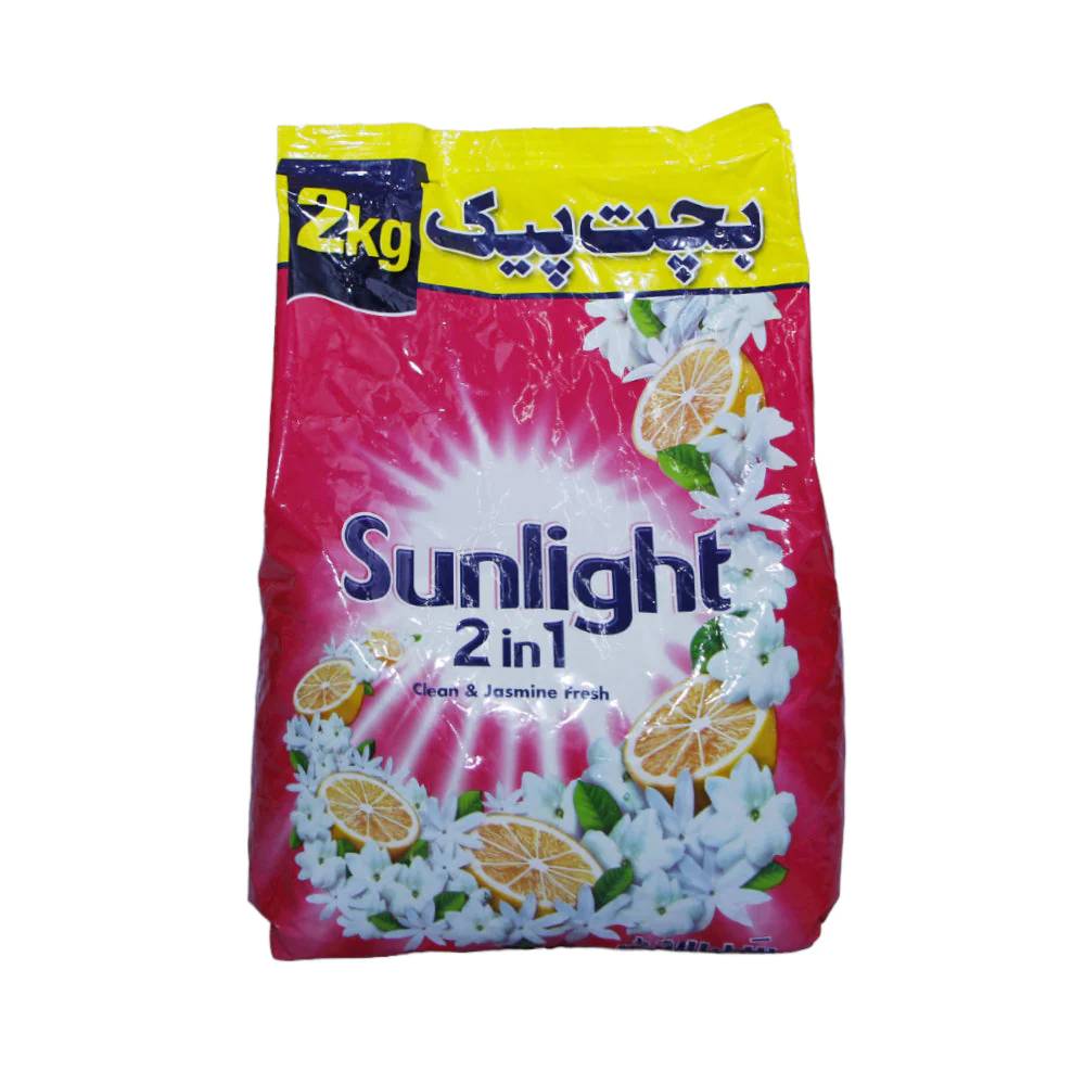 SUNLIGHT WASHING POWDER 2IN1CLEAN & JASMINE PINK 2KG