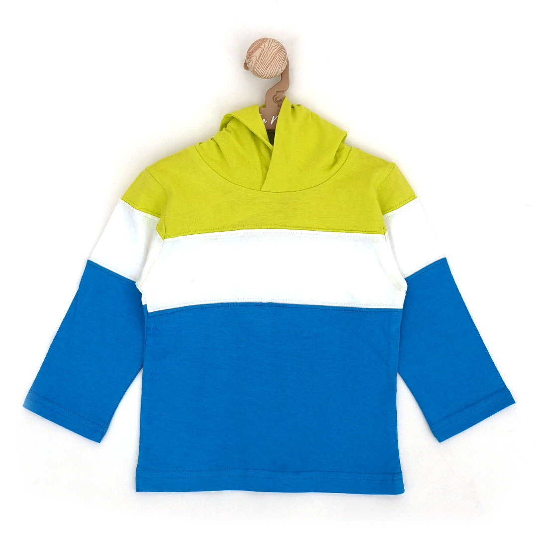 CUT & SEW HOODIE T-SHIRT 10208