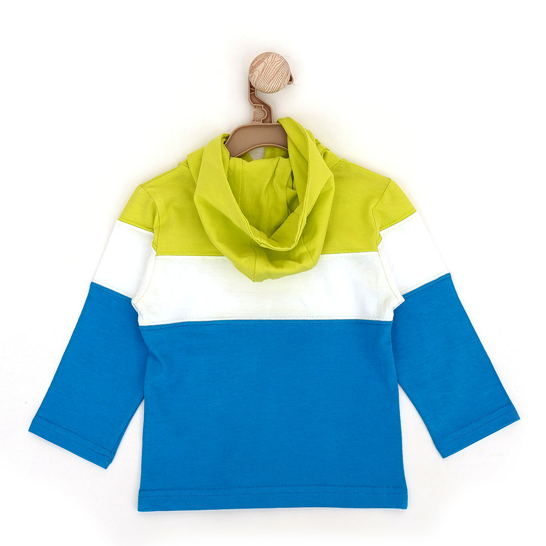 CUT & SEW HOODIE T-SHIRT 10208