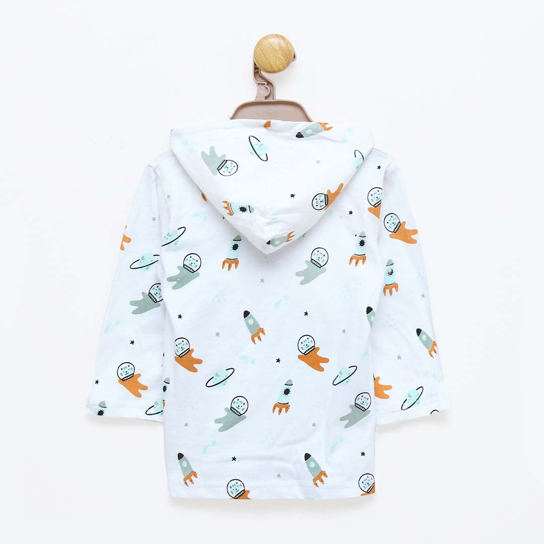 LONG SLEEVE T-SHIRT WITH HOOD 7541