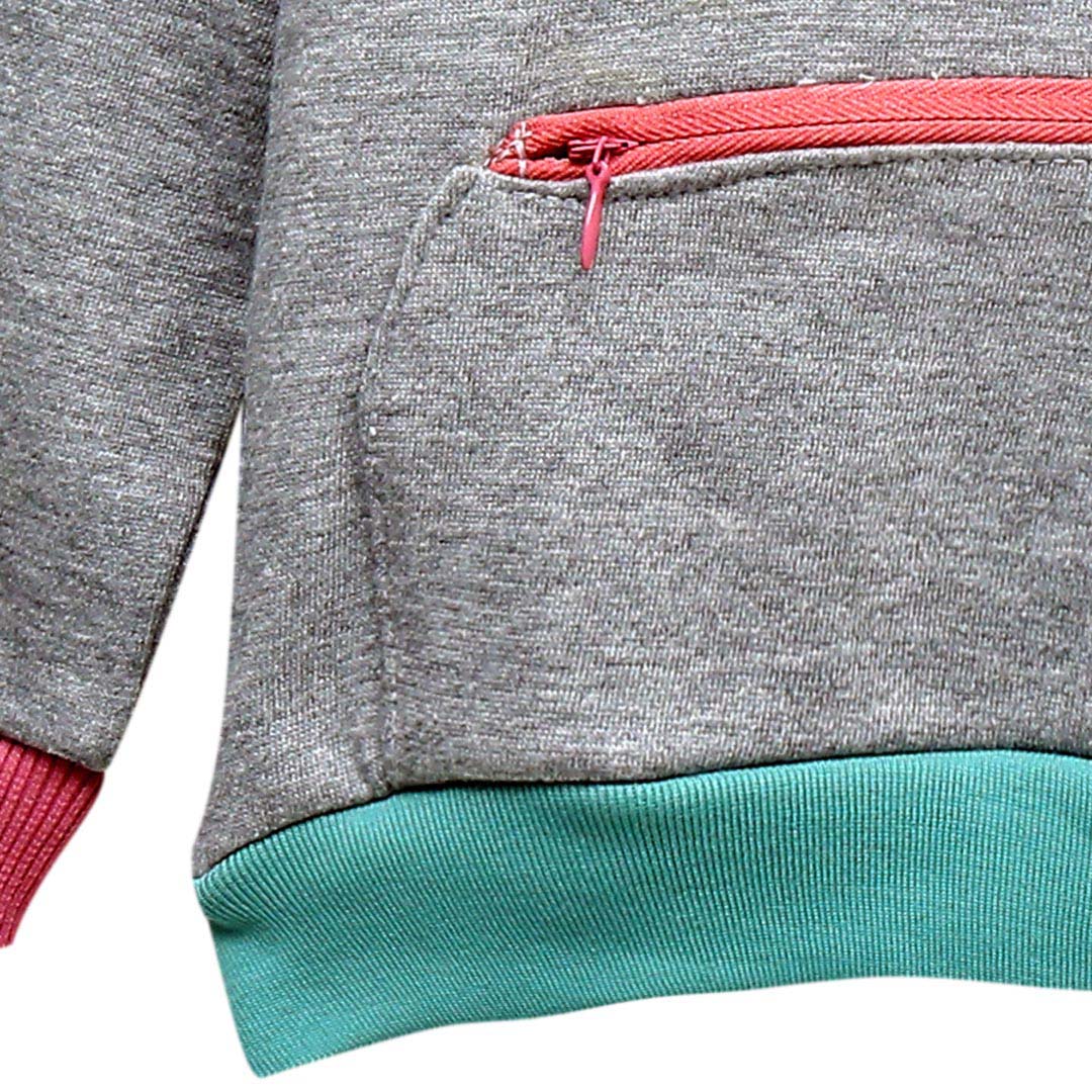 LONG SLEEVE HOODIE WITH SQUARE POCKET 7807