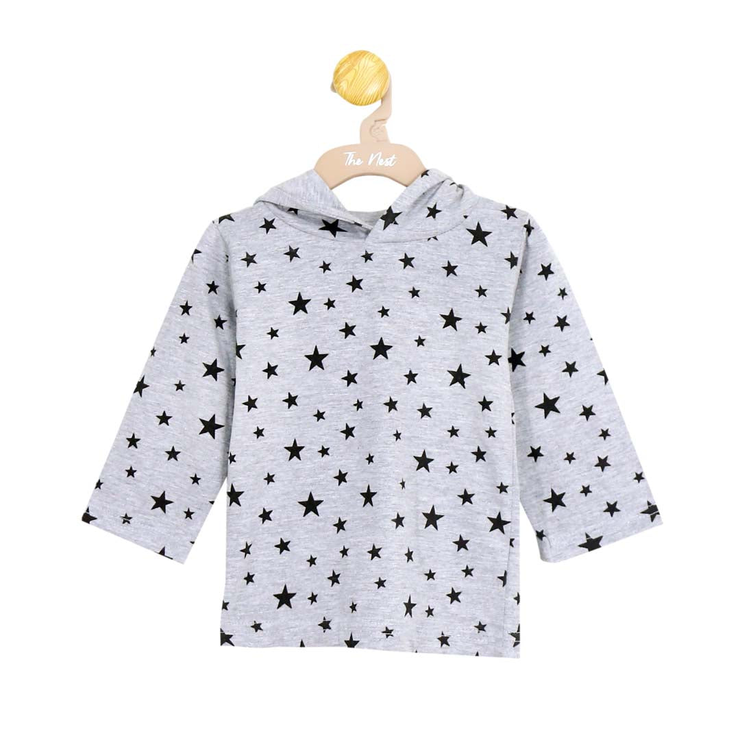 LONG SLEEVE T-SHIRT WITH HOOD 7527